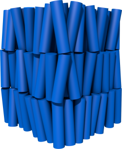 Image of a smectic A phase from Blender.